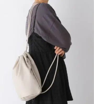 인조 가죽 봉삭 숄더 백 LEPSIM 렙심 백 그레이