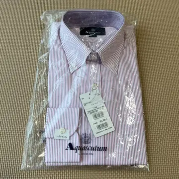 Aquascutum 핑크 스트라이프 포멀 셔츠 39-82