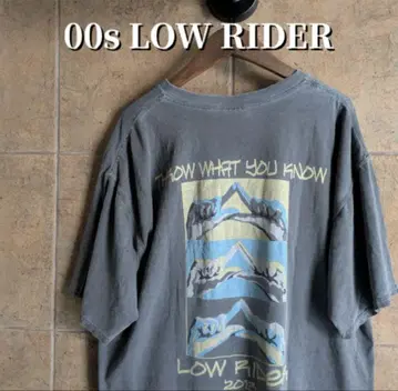 00s 강렬한 페이드 핸드 사인 로우 라이더 티셔츠