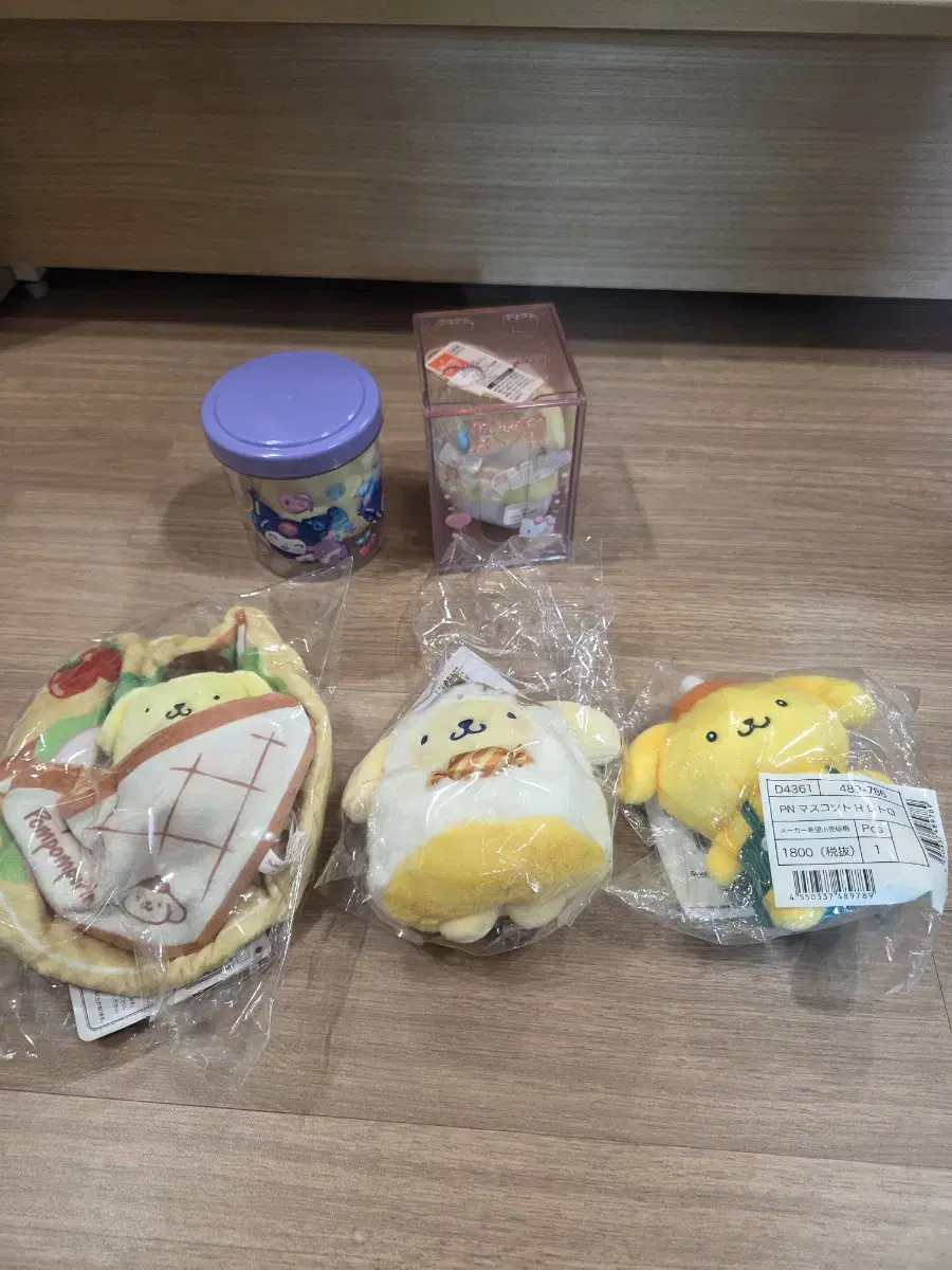 산리오 폼폼푸린 일본정품 인형 및 쿠지 7종