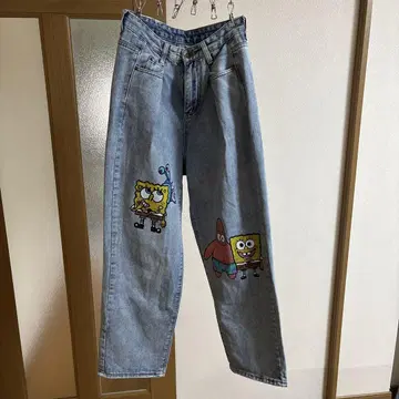 스펀지 밥 패트릭 데님 팬츠