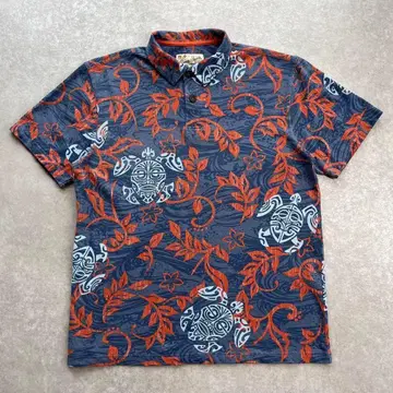 Crazy Shirts 크레이지 셔츠 하와이안 피케 셔츠 호누 M 사이즈
