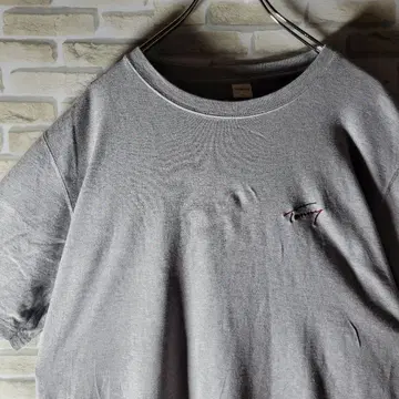 타미힐피거 그레이 그라데이션 티셔츠 반팔 구제 의류 XL