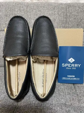 SPERRY 블랙 가죽 로퍼 TOP-SIDER