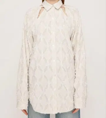 SLY SHOULDER CUT FRINGE 셔츠