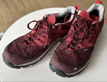 Decathlon Quechua EVOFIT 빨간색 트레킹 슈즈