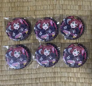 러브 라이브 선샤인 Aqours 쿠로사와 루비 할로윈 캔뱃지 6개