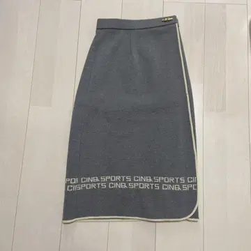 CINQ55 CINQ 그레이 랩 스커트 M