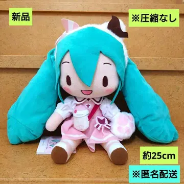 새상품 하츠네 미쿠 시리즈 후와푸치 M 봉제 인형 외출 테마파크