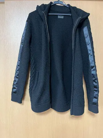 men's bigi 후드 부착 블랙 점퍼 L 사이즈