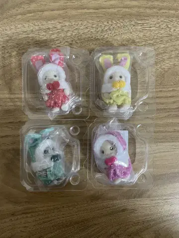 실바니안 패밀리 컬러풀 토끼 4종 세트