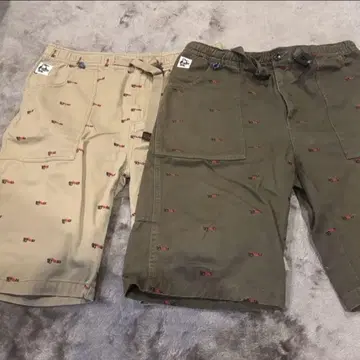 CHUMS 자수 카고 숏 팬츠 L 사이즈