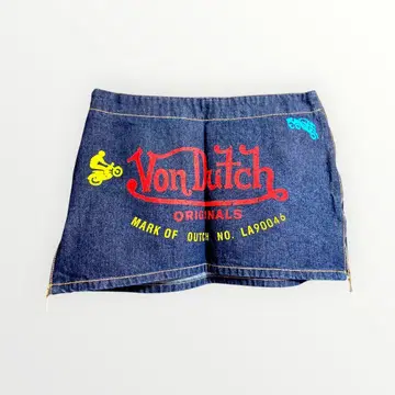 Von Dutch 데님 미니 스커트 27