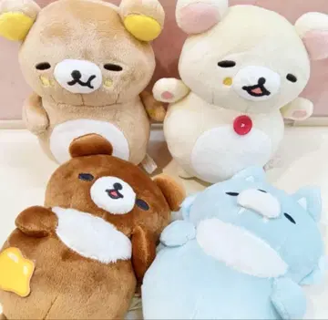 리락쿠마 모두 함께 만푸쿠마쿠마쿠 봉제 인형 전 4종 컴플리트 세트