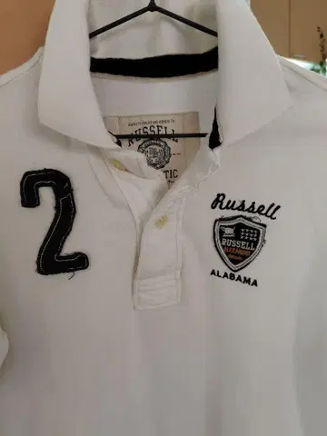 RUSSELL 피케 셔츠 M 화이트