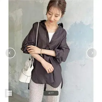 Spick&Span HEMP 론 루즈 셔츠