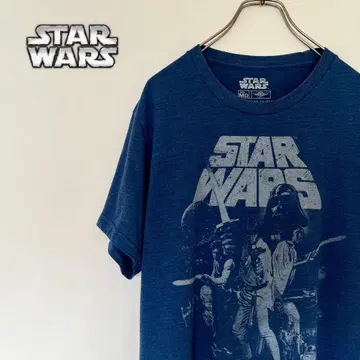 해외 구제 의류! 스타 워즈 Star wars 인디고 블루 티셔츠 (M)