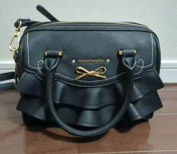 SAMANTHAVEGA 블랙 숄더백