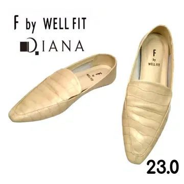 F by WELL FIT DIANA 소프트 로퍼 엠보싱 로우 힐