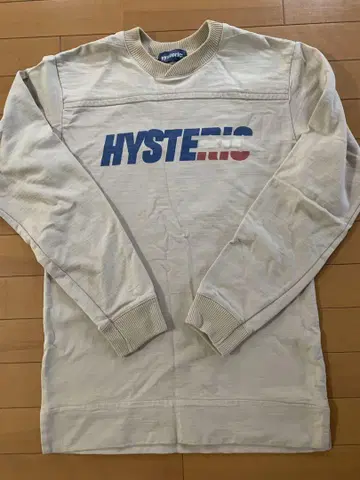 hysteric 로고 프린트 긴팔 트레이닝복