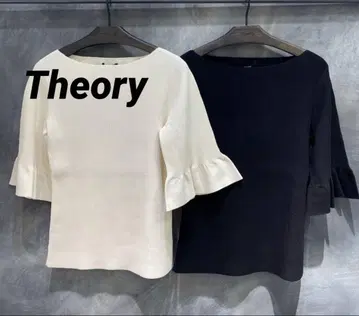 새상품급 Theory 보트넥 풀오버 니트 블랙 S