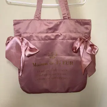 Maison de FLEUR 핑크 토트백