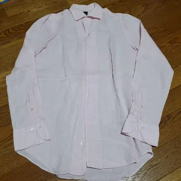 피나모레 린넨 셔츠 이탈리아제 핑크 37