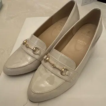 HARUTA 아이보리 로퍼 로페피크닉 L 24.0