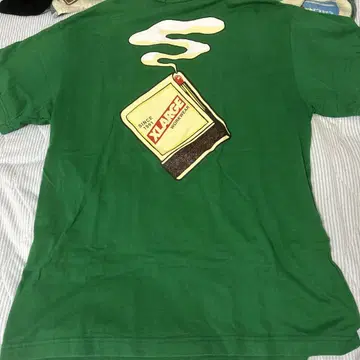 XLARGE 그린 티셔츠 백 프린트