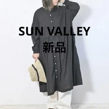 SUN VALLEY 블랙 셔츠 원피스