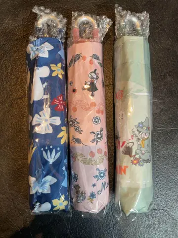 무민 카라비너가 달린 접이식 우산 MOOMIN 우산 접이식 우산 및 양산