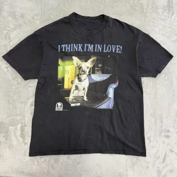 90s TACOBELL 티셔츠 치와와 블랙 XL 기업 타코벨