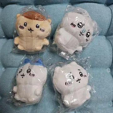 치이카와 (먼작귀) 앉은 봉제 인형 4종 세트