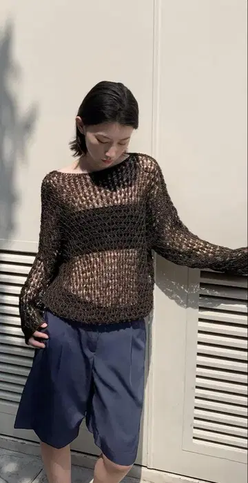 자라 오픈 니트 스웨터