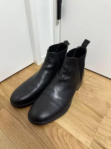 가죽 사이드 고어 부츠