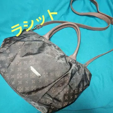 러셋 그레이 핑크 숄더 핸드백
