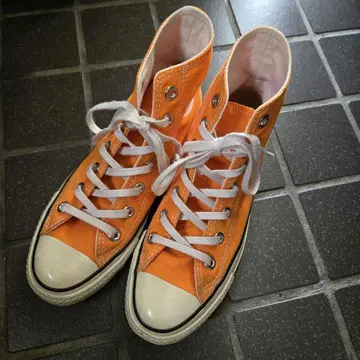 오렌지 ALL STAR 하이컷 스니커즈