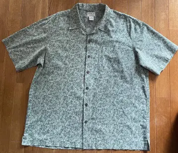 L. L. Bean 알로하 셔츠 L 사이즈 그린