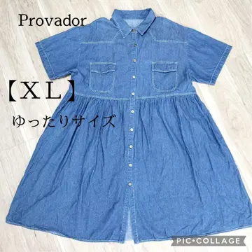 새상품급 Provador 데님 원피스 LL 빅 사이즈 루즈한 사이즈