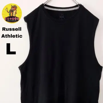 usa 구제 의류 RussellAthletic 슬리브리스 L 블랙