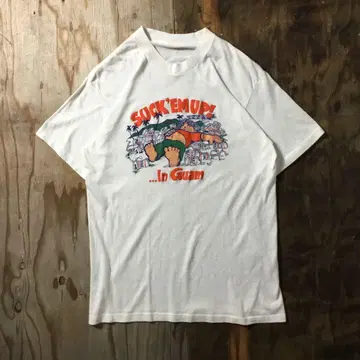 90s 맥주 티셔츠 괌 VINTAGE 싱글 스티치 USA제