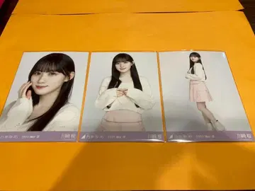 노기자카46 [카와사키 사쿠라] 레이어드 상의 브로마이드 3종 컴프