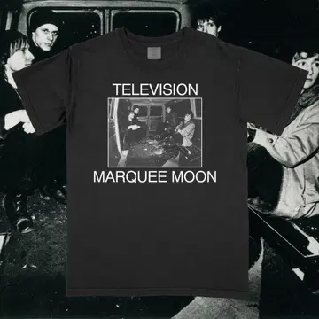 TELEVISION MARQUEE MOON 티셔츠 블랙