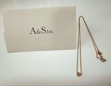 agete 목걸이 싱글 볼 다이아몬드 0.02ct 10K