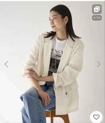 미사용 새상품 결론 시리즈 시어 에어 자켓 머신 워셔블 내추럴