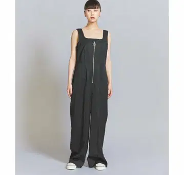 하트 넥 지퍼 올인원