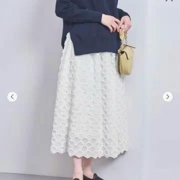 루프 체크 플레어 스커트 유나이티드 애로우즈 미사용 새상품