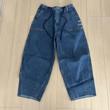 Cepo 데님 블루 와이드 팬츠