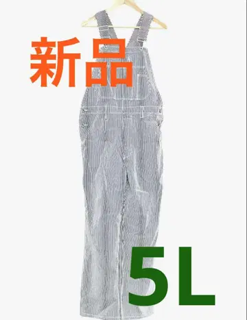 새상품 5L 히코리 오버롤 데님 살로펫 스트라이프 큰 사이즈