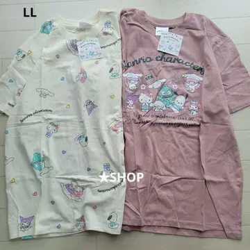 산리오 시나모롤 생일 축제 반팔 티셔츠 캐릭터 모음 LL